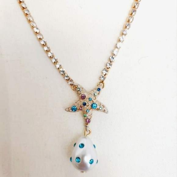 Betsey Johnson Cruise Control Starfish Necklace - Picture 1 of 4